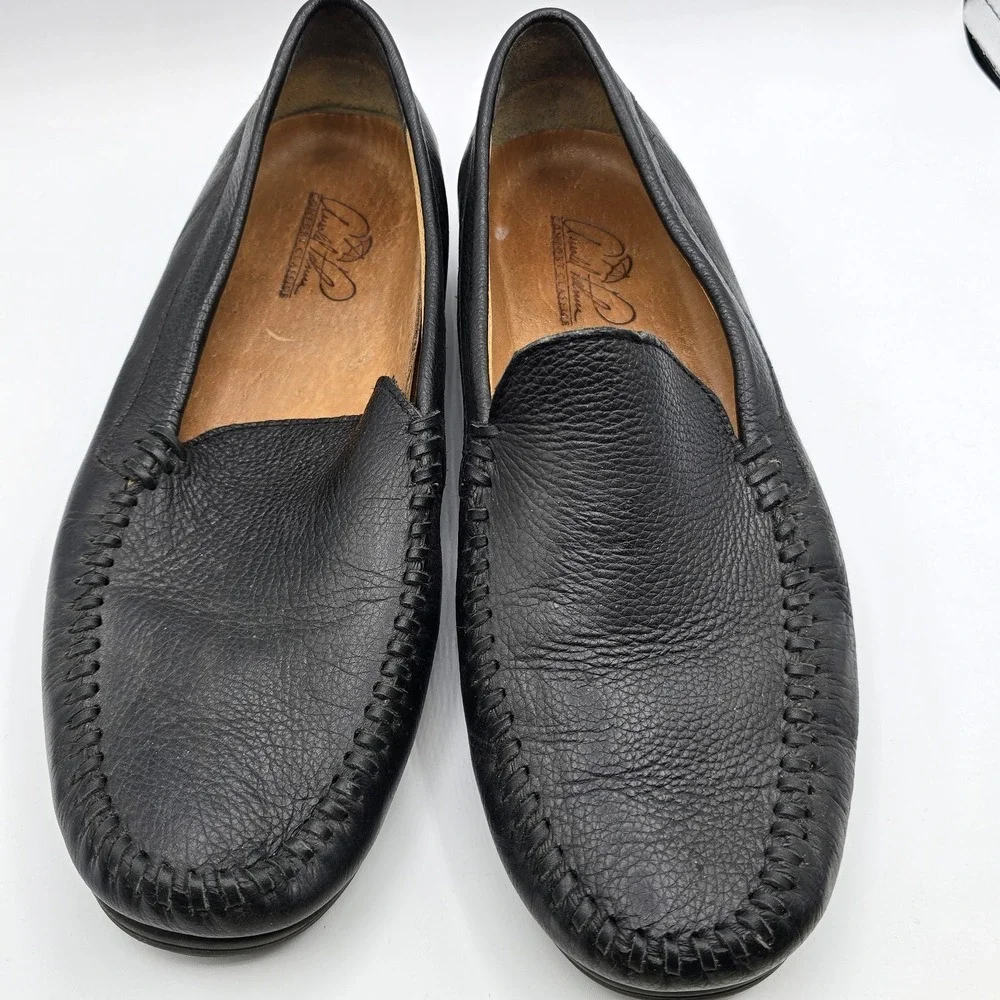 Arnold Palmer Mens Augusta Shoes Loafers Black Leather Size 10m Comfort Classics